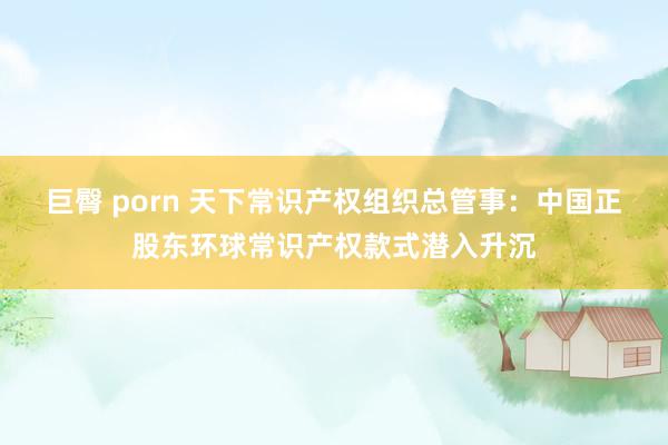 巨臀 porn 天下常识产权组织总管事：中国正股东环球常识产权款式潜入升沉