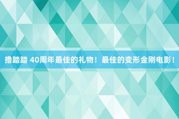 撸踏踏 40周年最佳的礼物！最佳的变形金刚电影！