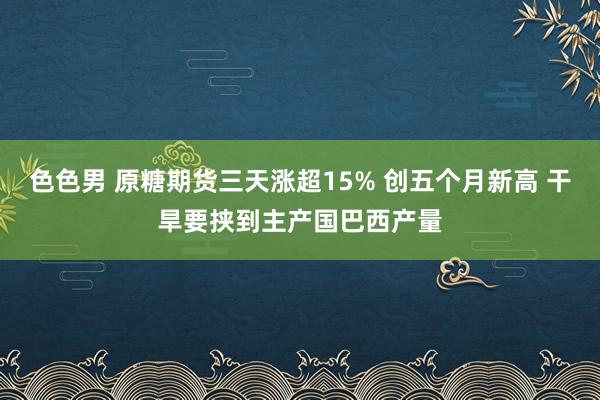 色色男 原糖期货三天涨超15% 创五个月新高 干旱要挟到主产国巴西产量