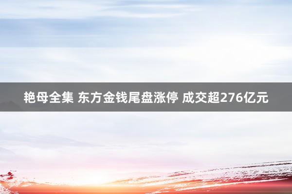 艳母全集 东方金钱尾盘涨停 成交超276亿元