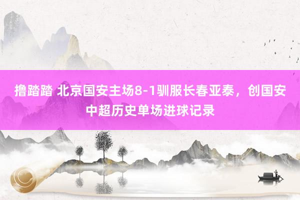 撸踏踏 北京国安主场8-1驯服长春亚泰，创国安中超历史单场进球记录