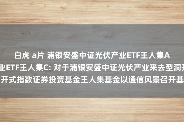 白虎 a片 浦银安盛中证光伏产业ETF王人集A，浦银安盛中证光伏产业ETF王人集C: 对于浦银安盛中证光伏产业来去型洞开式指数证券投资基金王人集基金以通信风景召开基金份额抓有东谈主大会的公告