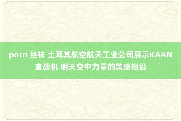 porn 丝袜 土耳其航空航天工业公司展示KAAN宣战机 明天空中力量的策略相沿