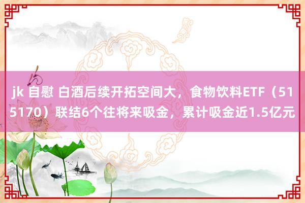 jk 自慰 白酒后续开拓空间大，食物饮料ETF（515170）联结6个往将来吸金，累计吸金近1.5亿元