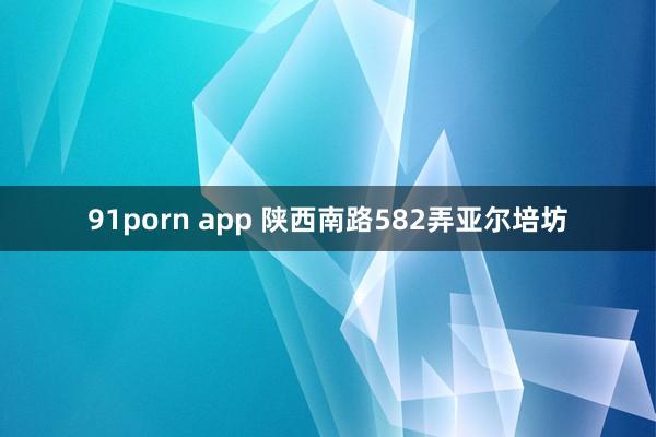 91porn app 陕西南路582弄亚尔培坊