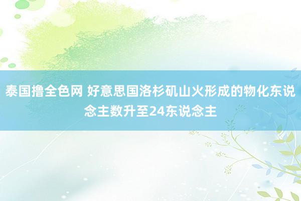 泰国撸全色网 好意思国洛杉矶山火形成的物化东说念主数升至24东说念主