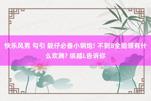 快乐风男 勾引 靓仔必备小钢炮! 不到8全能领有什么欢腾? 缤越L告诉你
