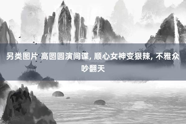 另类图片 高圆圆演间谍, 顺心女神变狠辣, 不雅众吵翻天